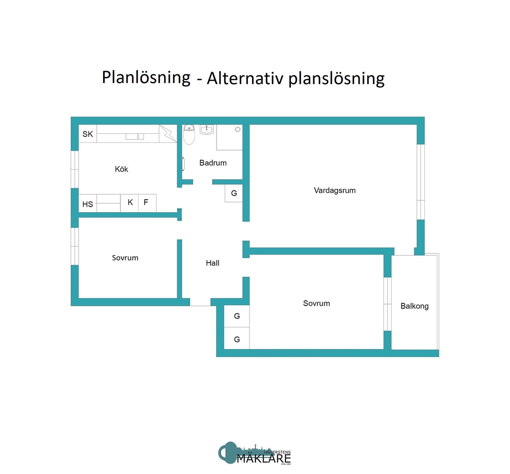 Planritning - alternativ planlösning
