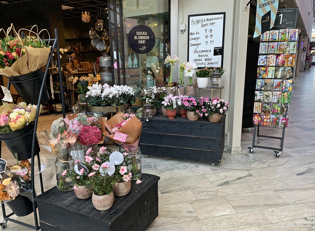 Blomsteraffären i Salem centrum