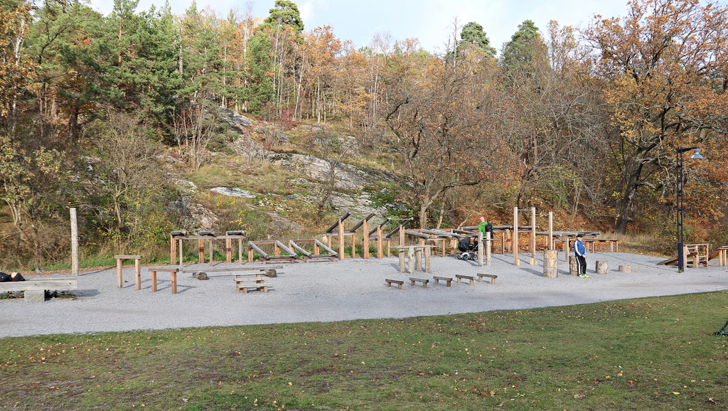 Stort utegym i Vinterviken
