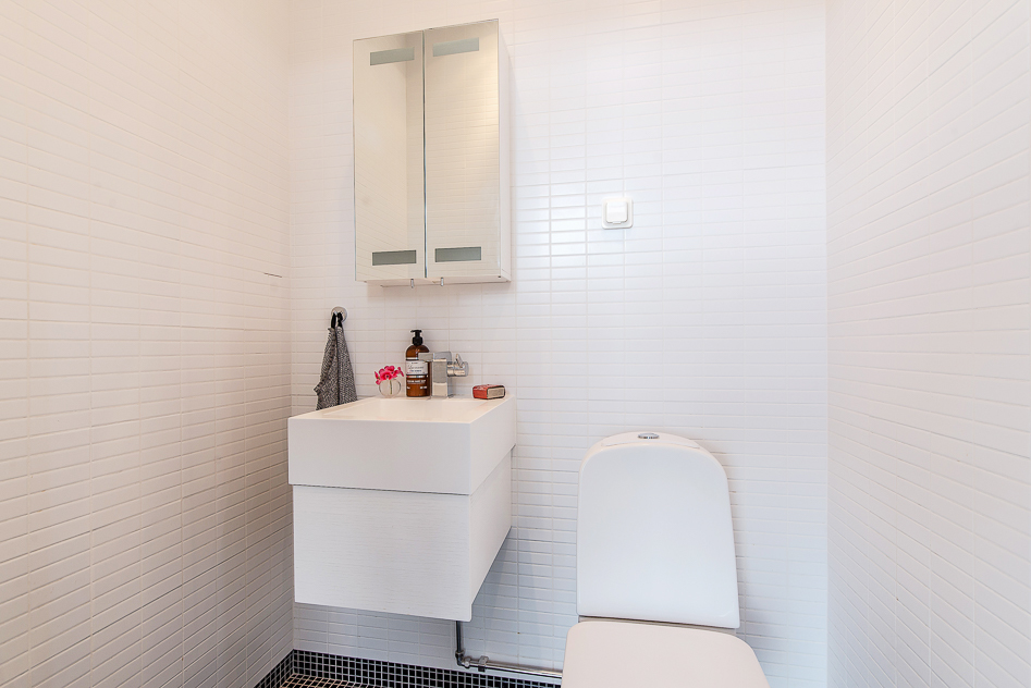 Toalett på det övre planet