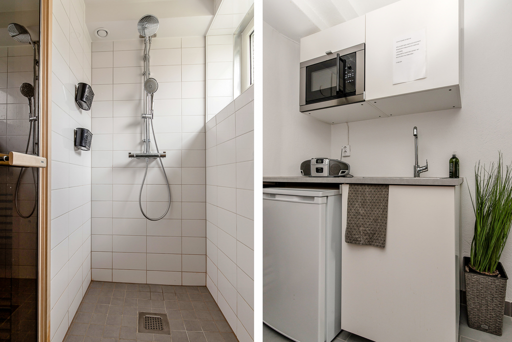 Föreningens dusch och kök 